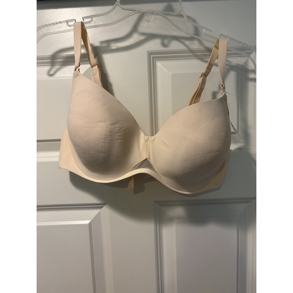 SOMA NEW Bodify Perfect Coverage Bra Womens 38D Pale Sand Adjustable Straps